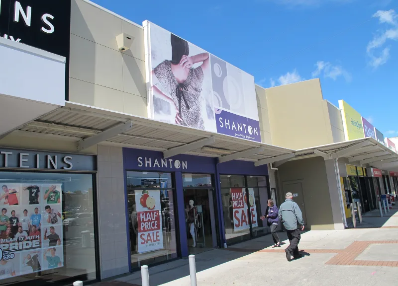 Building signage example