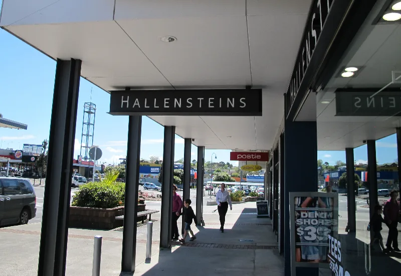 Commercial building signage example